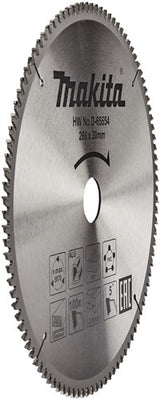 Makita Zubehör D-65654 Kappsägeblatt | verschiedene Materialien | 260x30x2,6 | 100t | 5g - d-65654