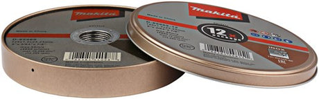 Makita-Zubehör d-65969-12 | Trennscheibe Edelstahl | 12 Stück in der Dose | 125x22,23x1,2mm - d-65969-12