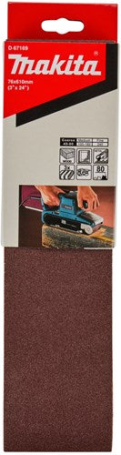 Makita-Zubehör d-67169 | Schleifband | k80 speichern | 76x610 | 3 Stück - d-67169