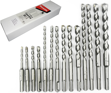 Makita-Zubehör D-71956 – SDS-Plus 14-teiliges SDS-Plus-Bohrer-Set – D-71956