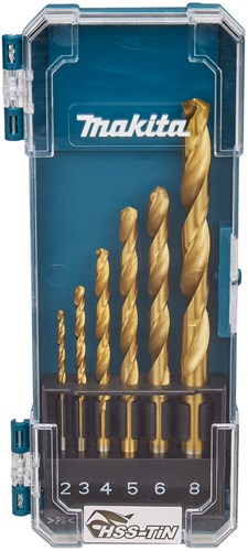 Makita-Zubehör d-72833 | Metallbohrer-Set | 6-teilige HSS-Dose – D-72833