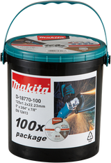 Makita Zubehör Trennscheibe Edelstahl 125x22,23x1,2mm, 100 Stück - D-18770-100