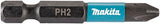 Makita Zubehör E-12407 Schlagschrauber-Bit | ph2x50mm | x Impact schwarz | 10 Stück - e-12407