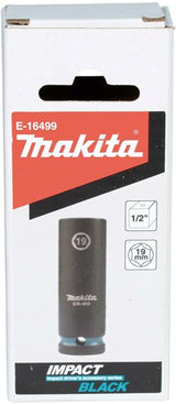 Imp Makita Zubehör E-16499 Schlagschrauber-Stecknuss 19 x 82 mm Act Black 1 2 VK – E-16499