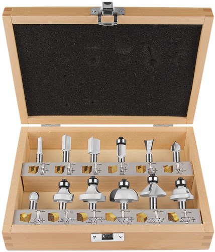 Makita Zubehör Fräser-Set 12-teilig 8 mm – D-53556 – D-53556