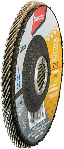 Makita Zubehör Lamellenschleifscheibe X-Lock 125 mm Z40 – D-76009 D-76009
