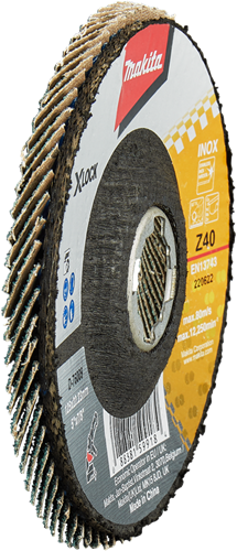 Makita Zubehör Lamellenschleifscheibe X-Lock 125 mm Z40 – D-76009 D-76009