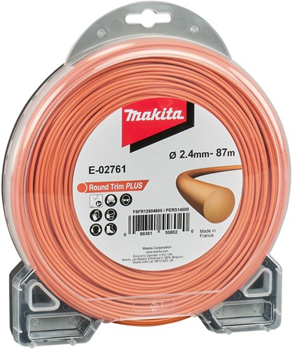 Makita Zubehör Mähfaden 2,4 mm x 87 m rund | orange - e-02761