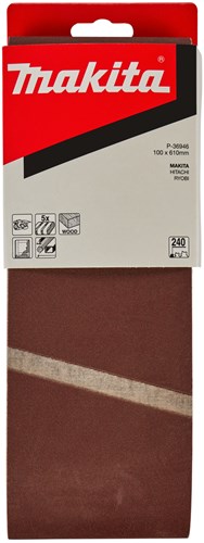 Makita Schleifband 100x610 mm K240 5 Stück - P-36946