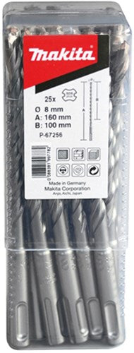 Makita-Zubehör p2s:sds-plus Bohrer 6 x 110 mm 10 Stück – B-46517-10 – B-46517-10
