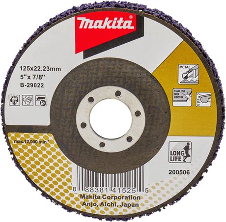 Makita b-29022 Reinigungsscheibe 125 mm 1 Stück(e)