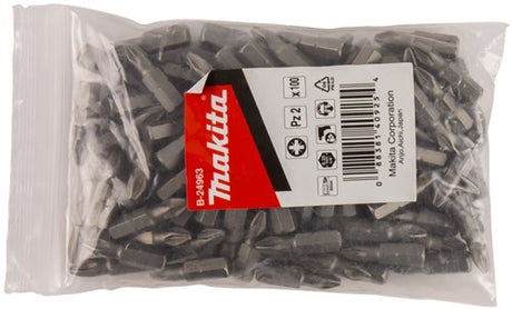 Makita Zubehör Schraubbit PZ2x25mm Nachfüllung 100er – B-24963 – B-24963