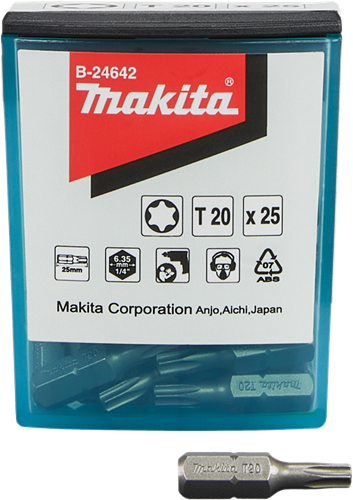 Makita Zubehör Schraubenbit T20x25mm – B-24642 – B-24642