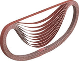 Makita Zubehör Makita P-43343 Schleifband rot – Schleifband Power File – Schleifband Streifenschleifer – K80 – 13 x 533 mm (5 Stück)