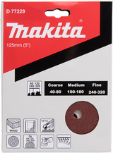 Zubehör für Makita-Schleifscheibe 125 mm mit rotem Klettverschluss – D-77229 – D-77229