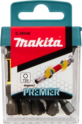 Makita accessoires slagschroefbits t25x50mm | impact premier | 10 stuks - e-26048