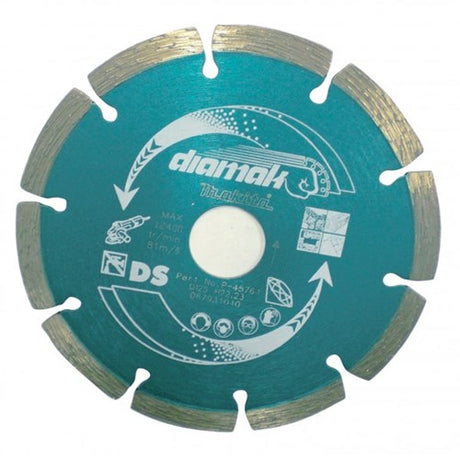 Makita Zubehör Universal 125 mm segmentierte Diamantscheibe P-45761 – D-61139