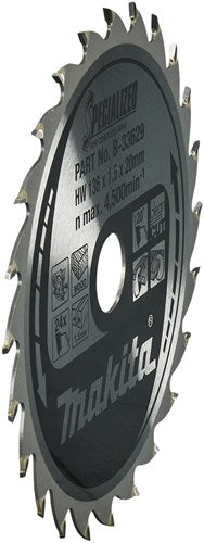 Makita Zubehör Kreissägeblatt | Holz | 136x20x1,5 24t 20g - b-33629
