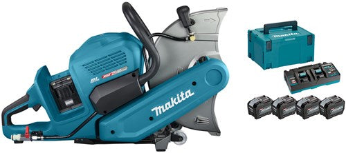 Makita ce001gl402 | xgt 2x40 v max Trennsäge | 355mm | 8,0 Ah (4 Stück) | Duo-Schnellladegerät | im Karton mbox - ce001gl402