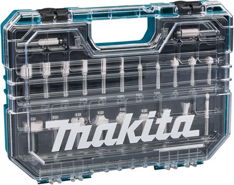 Makita-Zubehör d-74778 | Frässet | 8mm | 22-teilig | im Kunststoffkoffer - D-74778