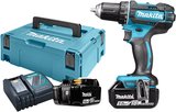 Makita ddf482rtj 18 V Bohr-/Schraubendreher 5,0 Ah Akku (2 Stück), Schnellladegerät, Mbox – ddf482rtj