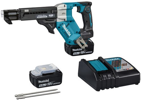 Makita dfr551rtj | 18v | Schraubenmaschine | 25-55mm | 5,0 Ah (2 Stück) | Schnellladegerät | in mbox dfr551rtj