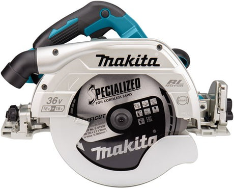 Makita dhs900pt2 | 2x18V | Kreissäge | 235mm | 5,0 Ah Akku (2 Stück) | Duo-Schnellladegerät | im Koffer