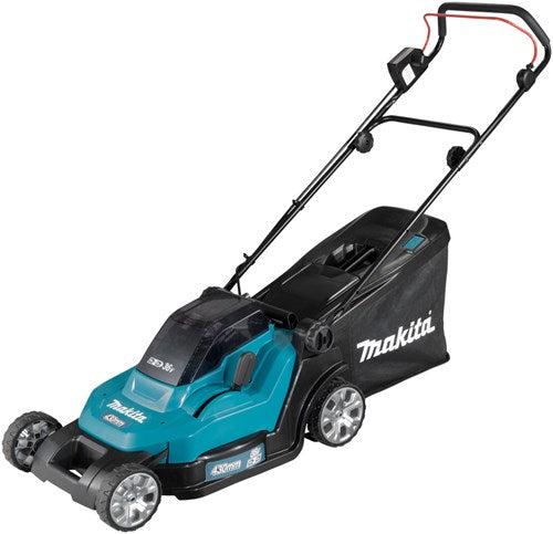Makita DLM432CT2 2x18 V Rasenmäher 43 cm 5,0 Ah Akku (2 Stück), Duo-Ladegerät (DC18SH), im Karton