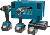 Makita dlx2180tj1 – Akku-Schlagbohrschrauber DHP484 + Akku-Schlagschrauber DTD153, 18 V, 5,0 Ah, Li-Ion + 3. Akku