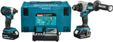 Makita dlx2545tj 18 V Kombinationsset ddf492 Bohrmaschine/Schraubendreher + dtd153 Schlagschrauber (2x 5,0 Ah und Ladegerät) in Mbox – dlx2545tj