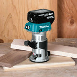 Makita drt50zjx9 Akku-Fräsmaschine 18 V Li-Ion | ohne Akkus und Ladegerät in M-Box mit Führungsschienenadapter - drt50zjx9