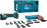 Makita dtm52zjx2 18 V Multifunktionswerkzeug ohne Akkus und Ladegerät, mit Zubehörset in M-Box | ohne Ladegerät - dtm52zjx2