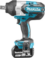 Makita dtw1001rtj 18 V Schlagschrauber 1050 nm 5,0 Ah Akku (2 Stück), Schnellladegerät, Mbox