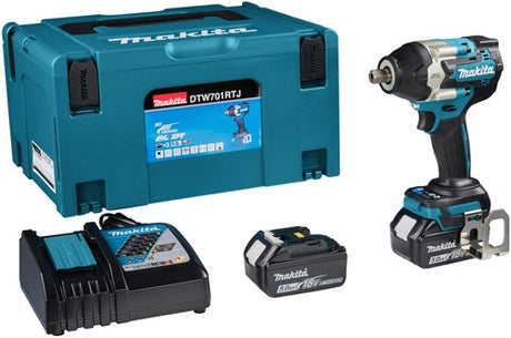 Makita Schlagschrauber-Set dtw701rtj Akku-Schlagschrauber dtw701rtj