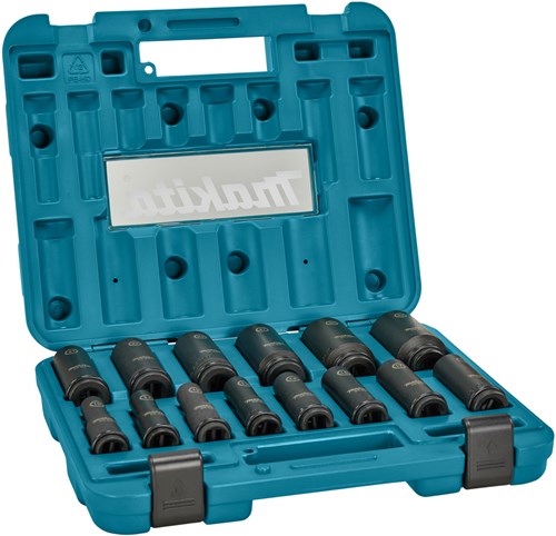 Makita-Zubehör e-16586 | Kraft-Steckschlüsselsatz | Kobold 1 2 | 14 Stück - e-16586