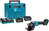 Makita ga005gu201 xgt 40v Akku-Winkelschleifer | 125mm | inkl. 2x 4,0-Ah-Akku und Schnellladegerät – ga005gu201