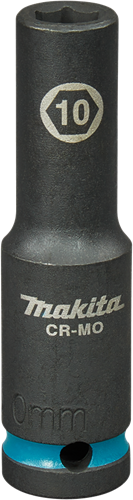 Imp-Makita-Schlagschrauber-Stecknuss Act schwarz, 1 2 10 mm lang – E-16411