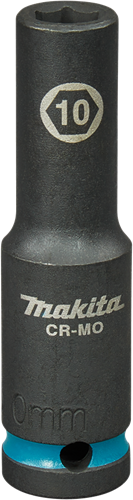 Imp-Makita-Schlagschrauber-Stecknuss Act schwarz, 1 2 10 mm lang – E-16411