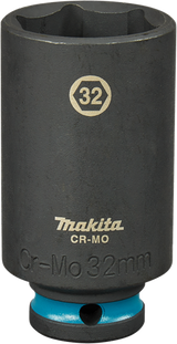 Makita e-16558 Schlagschrauber-Stecknuss 1 2 lang schwarz | 32mm