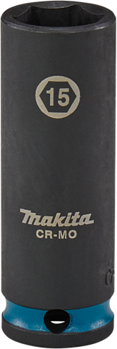 Makita Schlagschrauber-Stecknuss Impact schwarz, 3 8 15 mm lang – E-16324