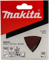 Makita Zubehör Schleifblatt 3-K K240 rot v. - P-33320