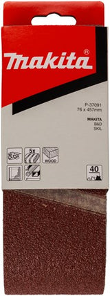 Makita Zubehör Schleifband K40 76x457 rot - P-37091