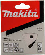 Makita Zubehör Schleifblatt 3-K K240 weiß v. - P-42759
