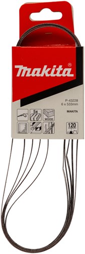Makita Zubehör Schleifband K120 6x533 rot – P-43228