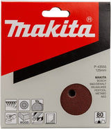 Makita Zubehör Makita P-43555 Schleifscheibe rot v. 125mm. k80 ve=10