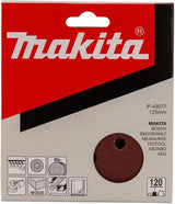 Makita Zubehör Makita P-43577 Schleifscheibe rot v. 125mm. k120 ve=10