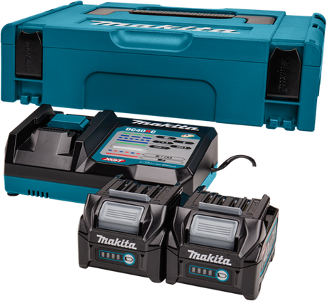 Makita Starterset xgt dc40rc 2xbl4025 | 40v 2,5ah - 191v27-4