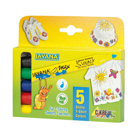 Van der Doelen Javana Texi Max Sunny Textilmarker 5 Grundfarben