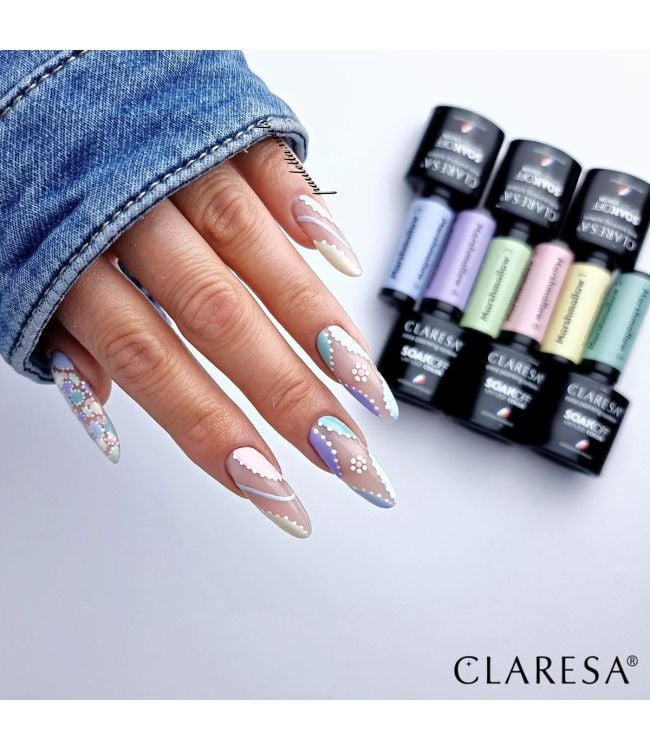 Claresa UV-LED-Gel-Nagellack, 5 ml, Marsh Mallow 1
