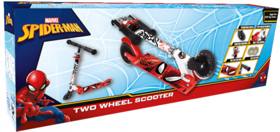 Marvel Spider-Man 2-Rad Kinderroller Jungen Aluminium Rot